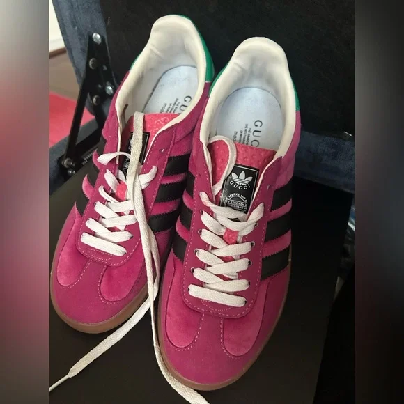 Adidas pink gazelle shoes GG 9/ 40 - Picture 4 of 7